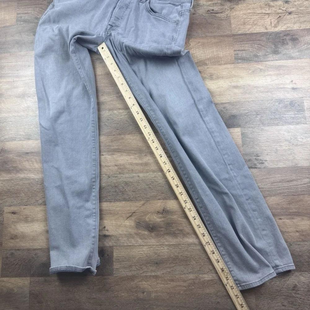 7 for All Mankind Men's Standard Straight Leg Button Fly Jeans Size 34 X 33 Gray